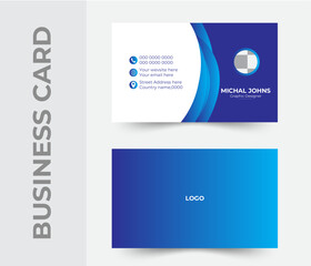 Professional ,Creative and modern business card template.