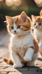 Cute kitten created by AI