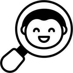 Vector Icon Search, Magnifying Glass, Zoom, Tool, SEO And Web, Loupe