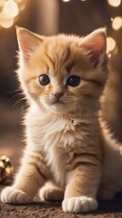Obraz premium Cute kitten created by AI