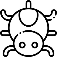 Vector Icon Spider, Bug, Insect, Entomology, Nature, Spooky