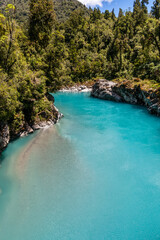 Hokitika Gorge in New Zealand.