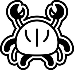 Vector Icon Crab, Sea Life, Animal, Aquarium, Nature, Zoo