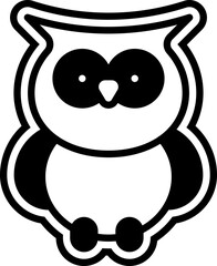 Vector Icon Owl, Bird, Wild Life, Nature, Wisdom, Hunter