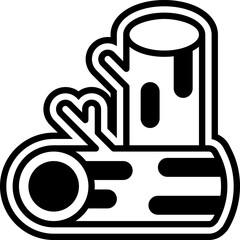 Vector Icon Wood, Tree, Trunks, Wooden, Forest, Nature