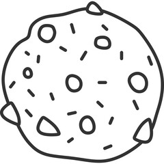 Cookie Line Icon