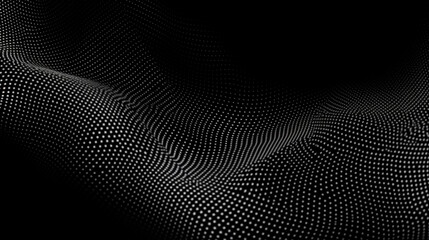 Halftone pattern on a black background