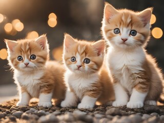 Cute kitten created by AI