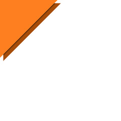 Orange Triangle Corner Design. Can be used as a Text Frame.