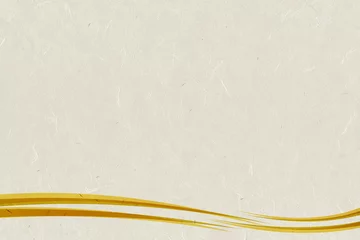 Tuinposter 日本の伝統紙　和紙に金の曲線ラインデザイン © skyhigh.ring