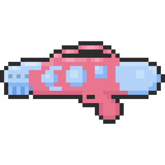 Fototapeta premium Pixel art cartoon water gun icon 2