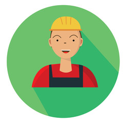 worker with helmet
