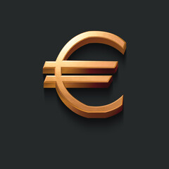 euro symbol on a black background
