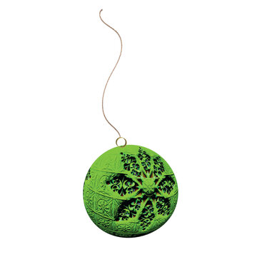 3D Green Christmas Ball