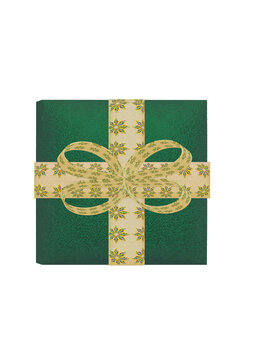 3D Green Christmas Gift