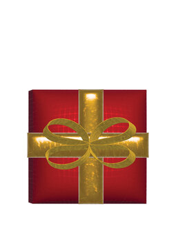 3D Red Christmas Gift