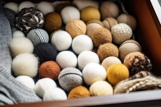 mothballs in a woolen clothes drawer