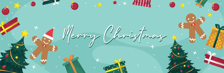 christmas background vector illustration