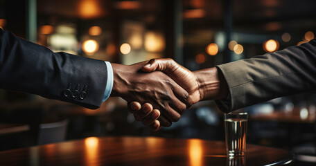man and person shaking hands