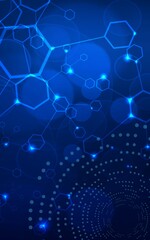 Light Blue Elegant Future Technology  Book Cover Background 