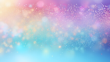 Colorful Dreamscape: A soft blend of pastel hues with shimmering light patterns creates a visually appealing background.