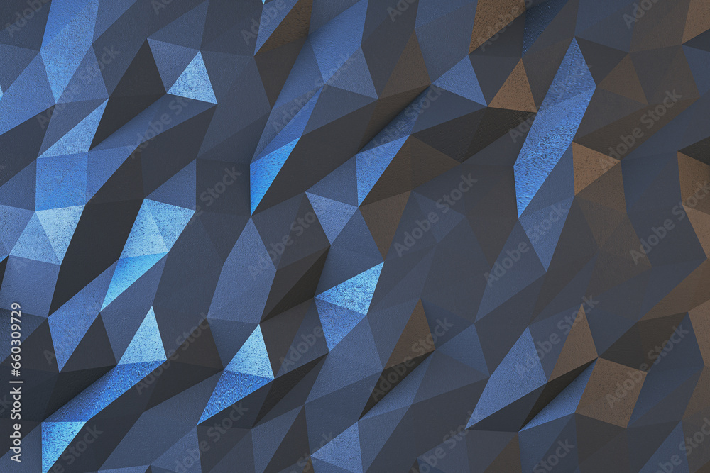 Poster creative gray geometric background. landing page concept. 3d rendering.