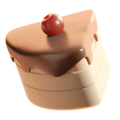 chocolate cake with cherry