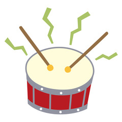 シンプルな太鼓のイラスト