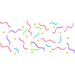 Naklejka premium Confetti