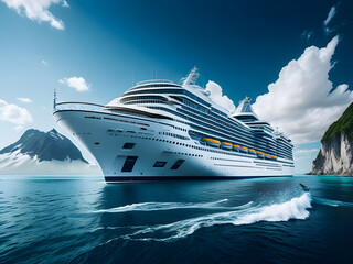 cruise ship in the ocean