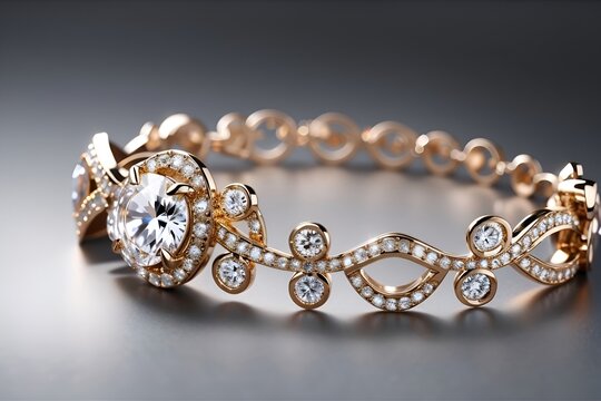 golden jewelry with diamonds,
Jewelry advertising 