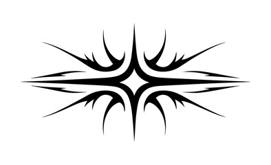 Neo tribal. Acid Neo-tribal shapes. Tattoo. Neo Gothic. Organic fluid shapes. Brutalist futuristic style. Cyber sigilism. Tattoo sketch