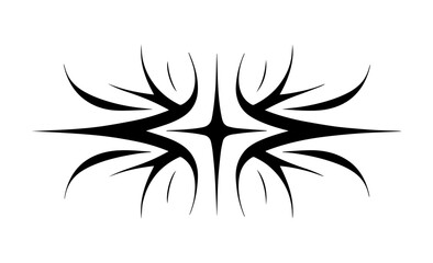 Neo tribal. Acid Neo-tribal shapes. Tattoo. Neo Gothic. Organic fluid shapes. Brutalist futuristic style. Cyber sigilism. Tattoo sketch
