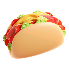 Taco - 3D Food