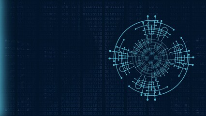 Blue Modern Futuristic Trading Background  