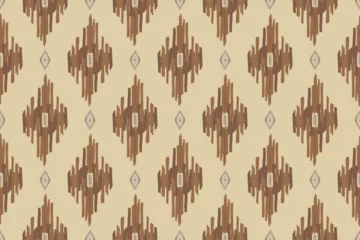 Crédence de cuisine en verre imprimé Style bohème Ikat paisley embroidery on the fabric in Indonesia,India and asian countries.geometric ethnic oriental seamless pattern.Aztec style. illustration.design for texture,fabric,clothing,wrapping,carpet.