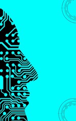 Future Technology Book Cover Background 