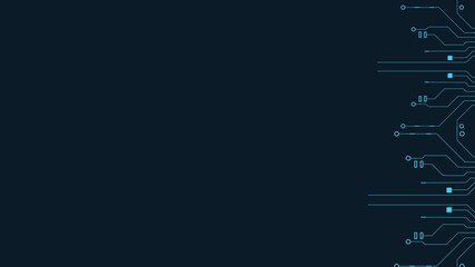 Light Blue Horizontal Futuristic Technology Background