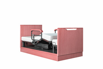 Electrically adjustable patient bed With automatic control panel