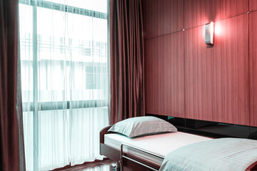 New modern Bedroom, recovery room for patients