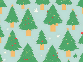 christmas trees background,ai generative 