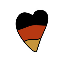 German Flag Heart