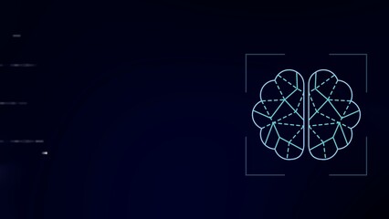 Dark Blue Modern Future Technology Background  