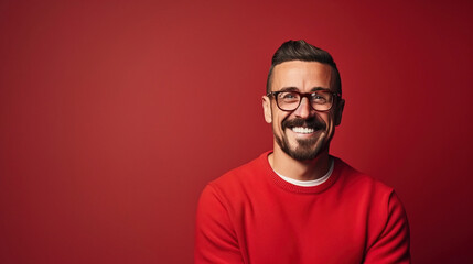 Obraz premium portrait of a man with glasses