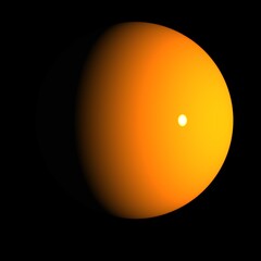 dying sun,  Abstract composition with geometric figurative elements in a multidimensional space,