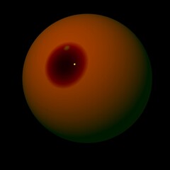 Big Brother is sleeping,  Abstract composition with geometric figurative elements in a multidimensional space,