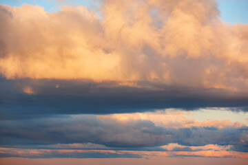 Cloudy sky. Stormy weather. Meteorology natural cloudscape wallpaper