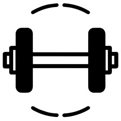 Dumbbell barbell icons set. Building strength. Lifting weights. Fitness icon collection. Barbells and dumbbells. Exercise iconography. Muscle building. Gym equipment