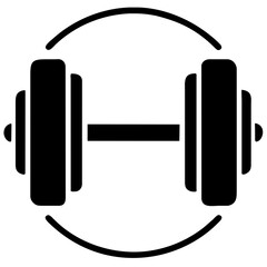 Dumbbell barbell icons set. Building strength. Lifting weights. Fitness icon collection. Barbells and dumbbells. Exercise iconography. Muscle building. Gym equipment