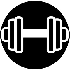 Dumbbell barbell icons set. Building strength. Lifting weights. Fitness icon collection. Barbells and dumbbells. Exercise iconography. Muscle building. Gym equipment